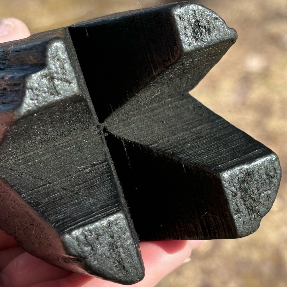 Antique Hand Carved Ebonized Wood Candle Holder! - Picture 9 of 13